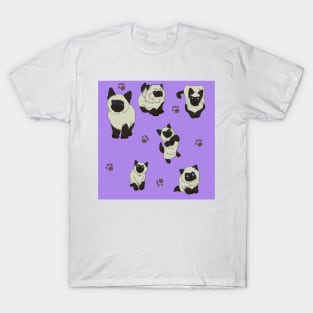 Purple Siamese Kittens T-Shirt